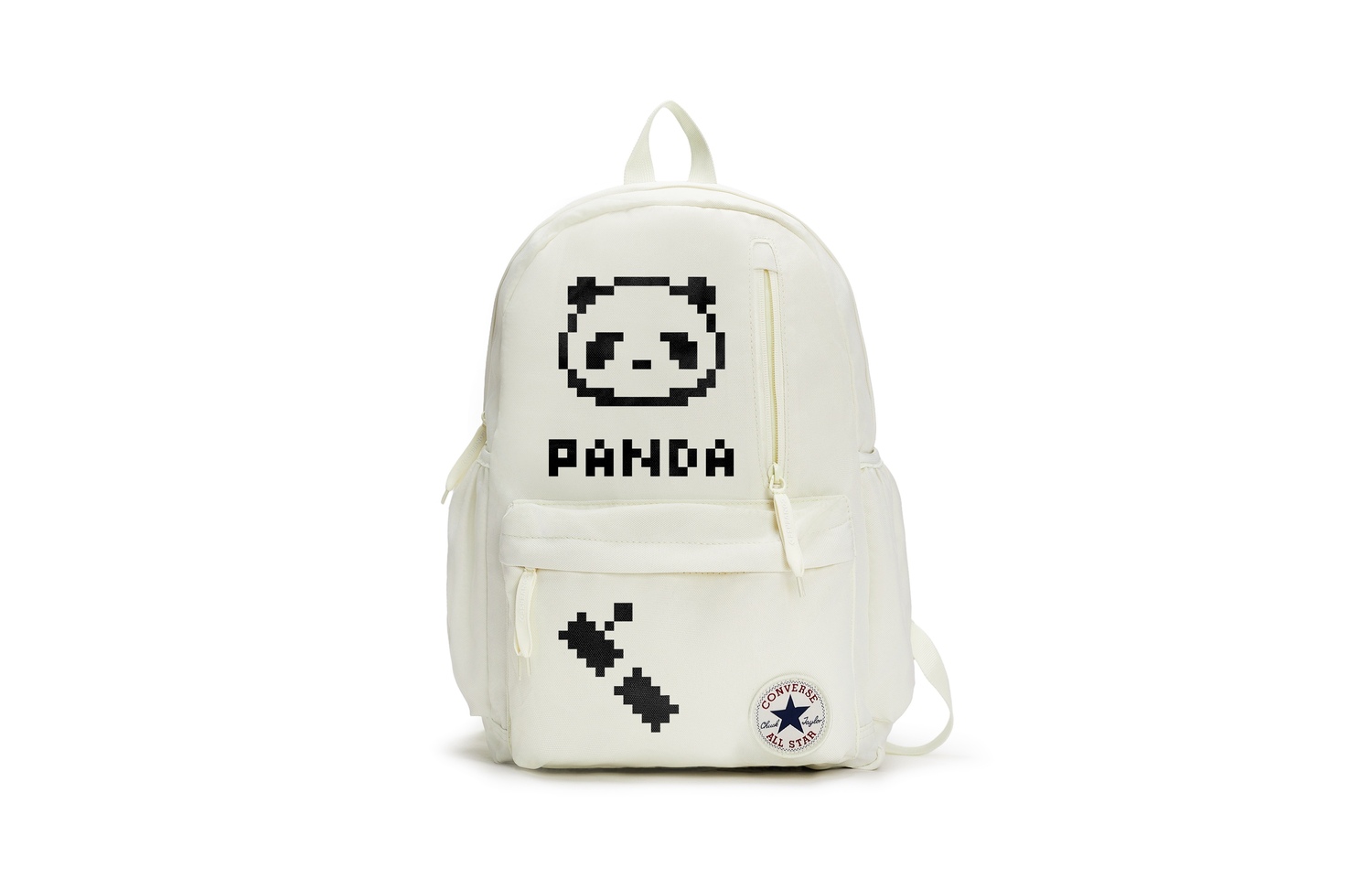 

Converse Полиэстеровый рюкзак унисекс белый Слипи Беар, Panda Pixel