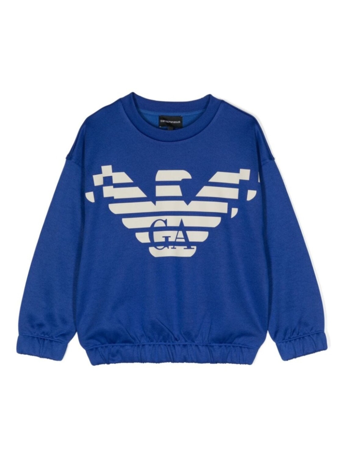 

Толстовка с монограммой Emporio Armani Kids, синий