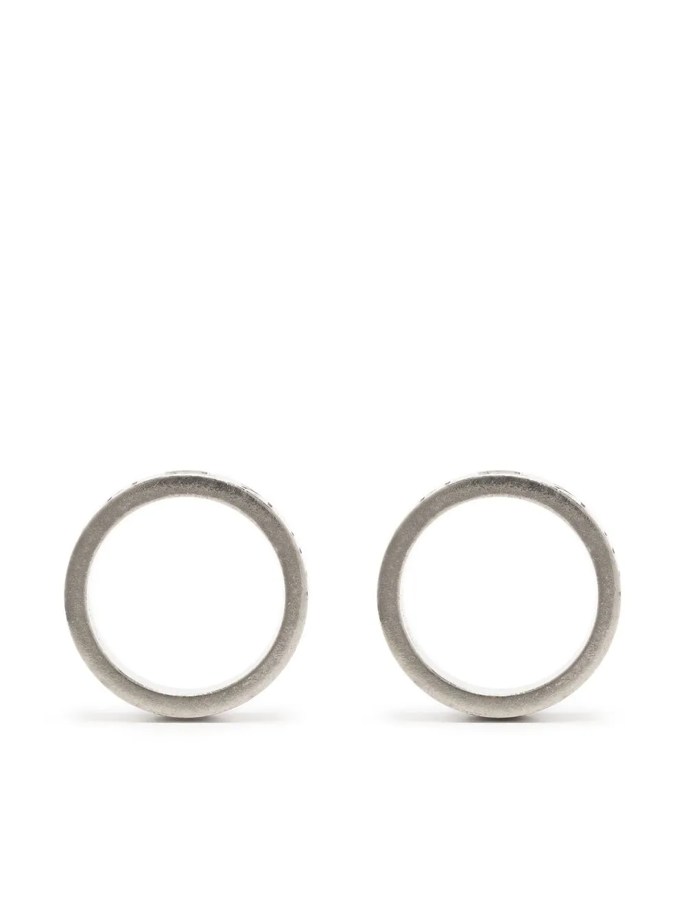 

Серьги-кольца Numerical с гравировкой MAISON MARGIELA, серебяный