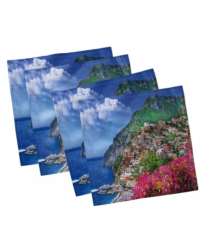 

Италия Набор из 4 салфеток, 12 x 12 дюймов Ambesonne, мультиколор