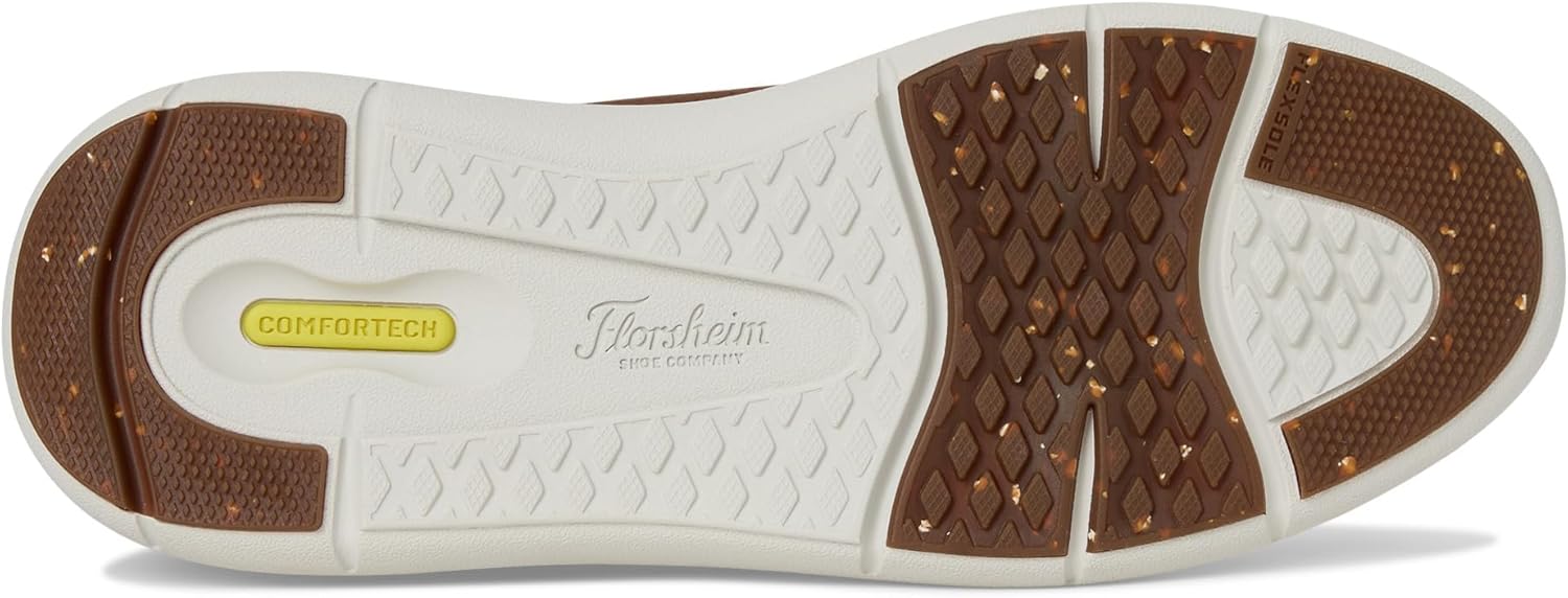 Мужские слипоны Florsheim Fleet с эластичной шнуровкой и носком Perf, коричневый — фото 3