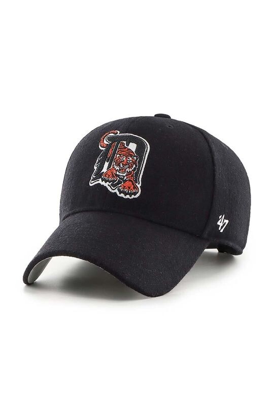 

Бейсболка MLB Detroit Tigers из смесовой шерсти 47 brand, черный