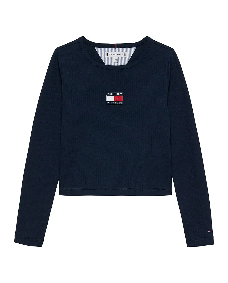 Водолазка для девочки с длинным рукавом Tommy Hilfiger, синий