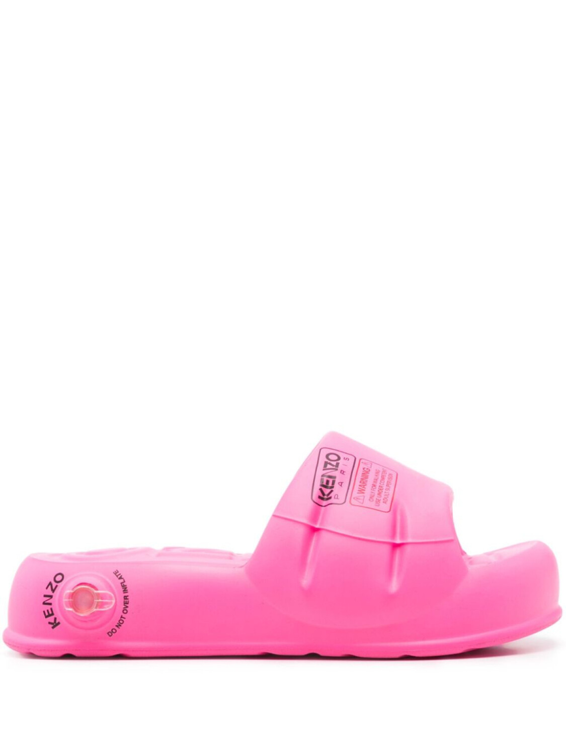 Kenzo шлепанцы с логотипом, розовый