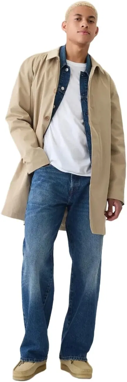 Джинсы свободные GAP, темная стирка