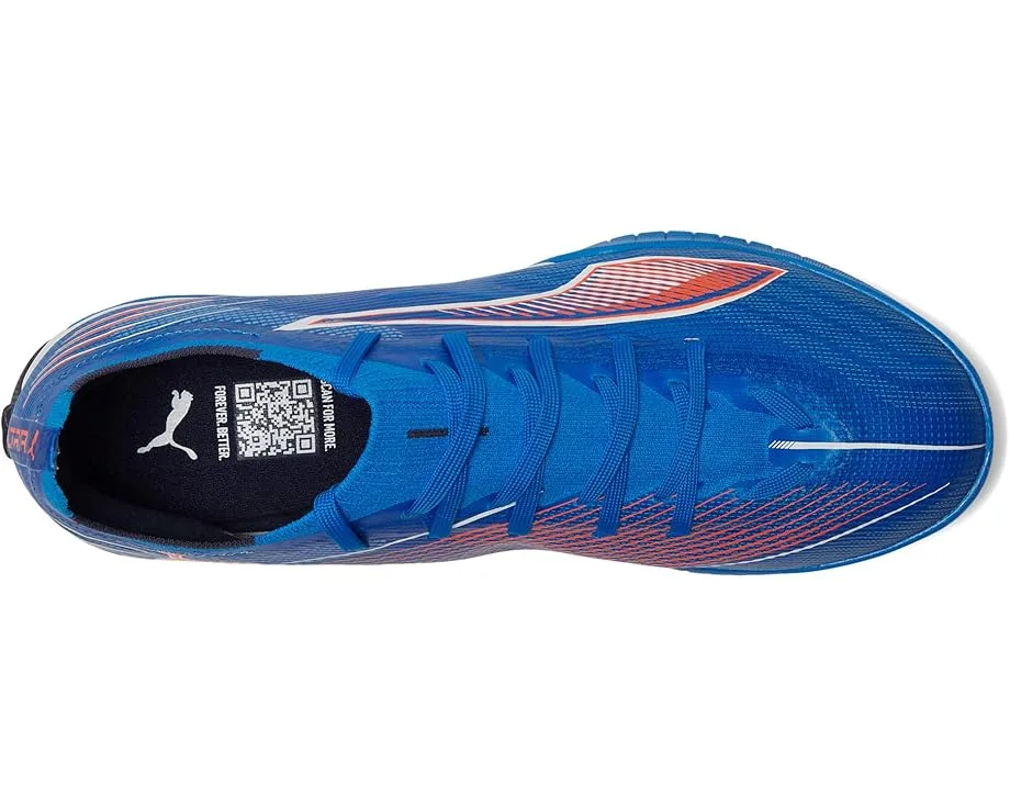 Кроссовки PUMA Ultra 6 Match Turf Trainer Soccer Cleats, Ultra Blue/White/Glowing Red — фото 2