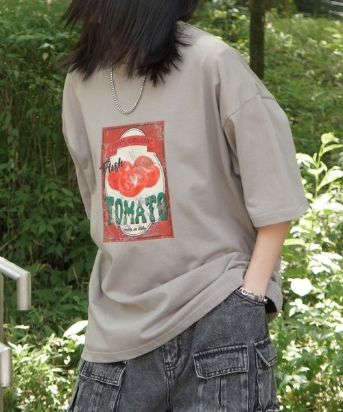 

Футболка с коротким рукавом, оверсайз, с принтом ILL'S, бежевый