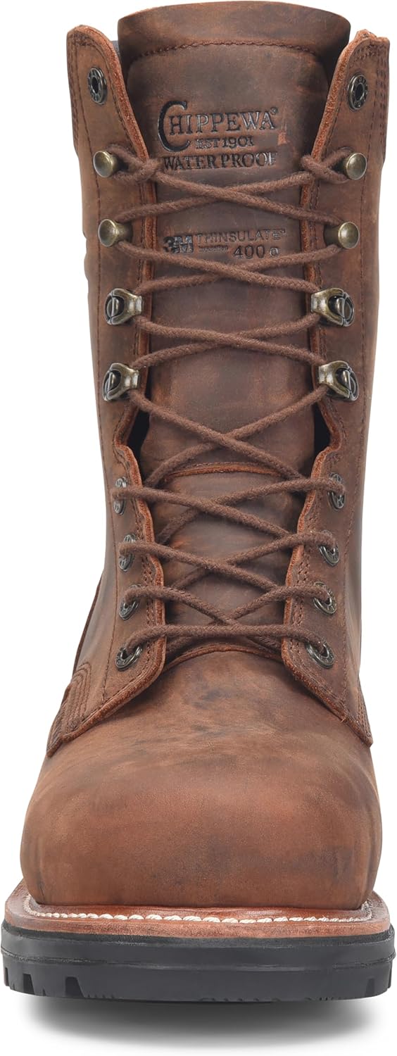 Мужские ботинки Chippewa Thunderstruck 9 400 г с теплоизоляцией, водонепроницаемые, с нано-композитным носком - коллекция Thunderstruck - прочные, стойкие к маслу и скольжению, Walnut — фото 4