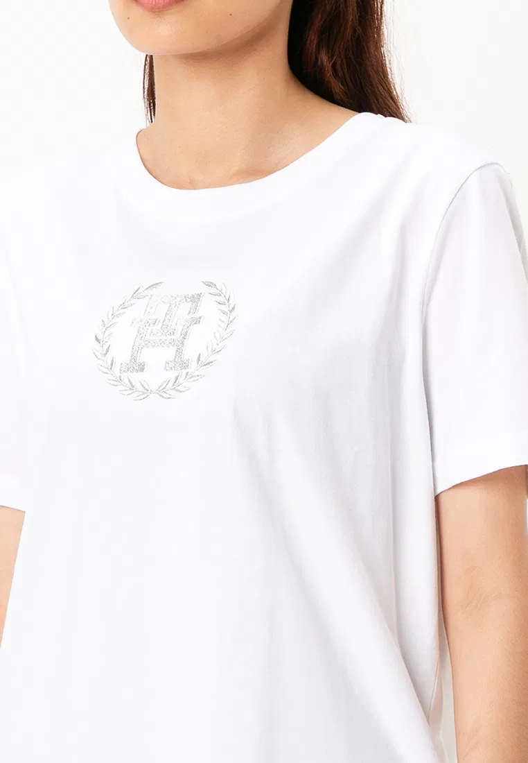 Футболка с круглым вырезом, Tommy Jeans Tommy Hilfiger, белый — фото 3