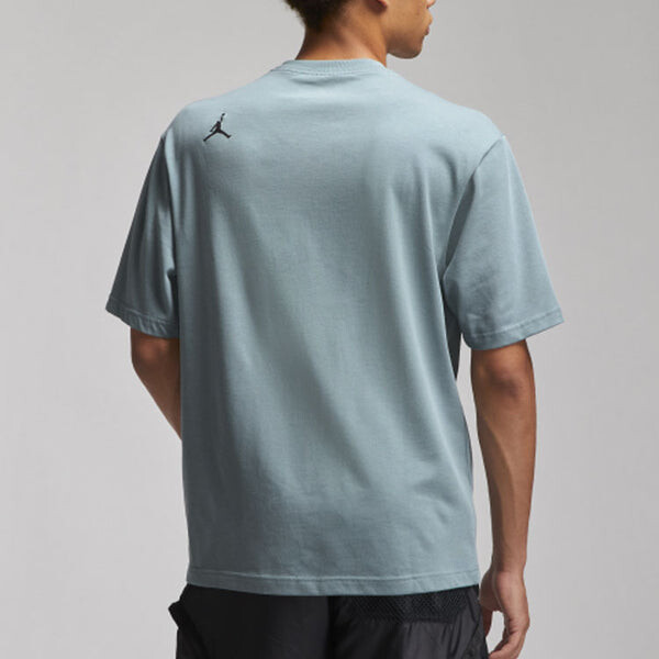 Футболка Air Jordan 23 Engineered Casual Breathable Large Logo Printing Solid Color Round Neck Short Sleeve Gray, серый — фото 4
