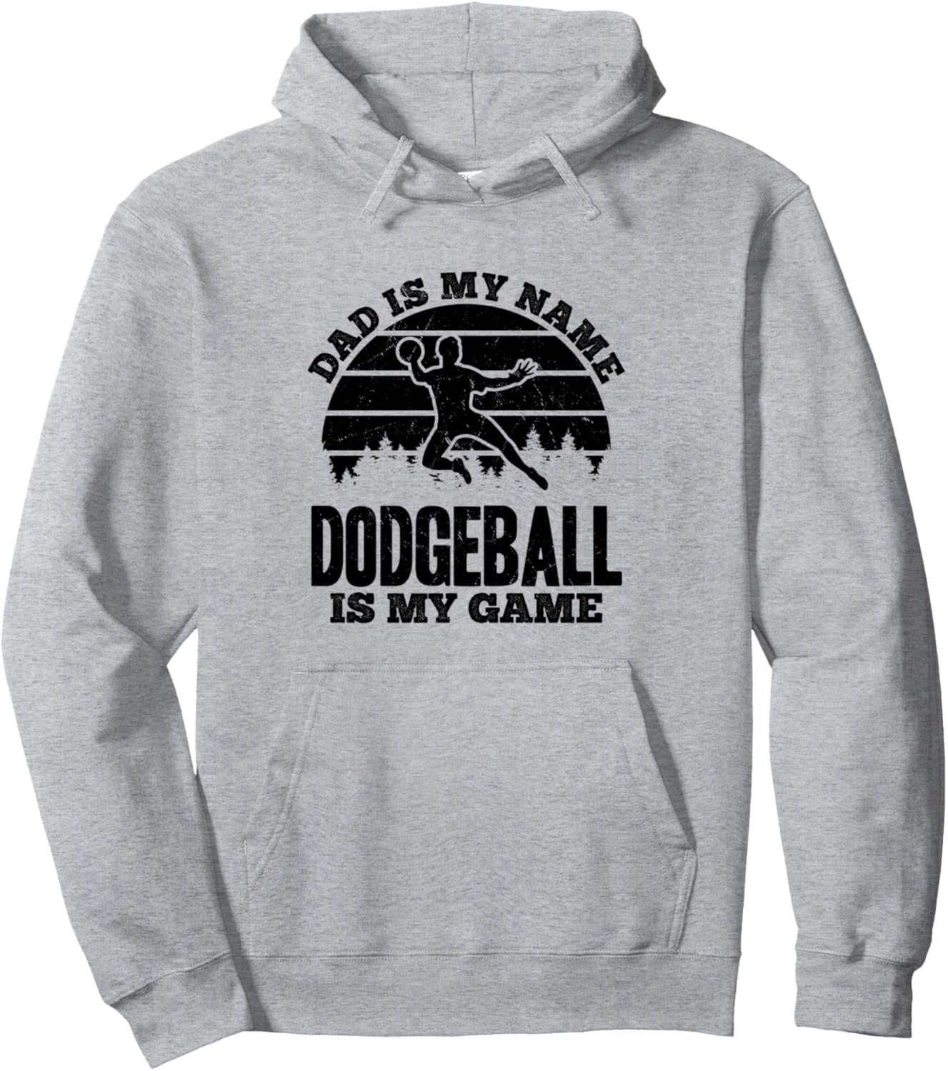 

Меня зовут папа, а вышибалы - моя игра - толстовка «Папа, вышибалы» Daddy Dodgeball Player, серый