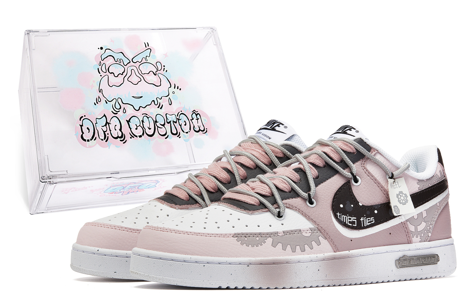 

Nike Кроссовки Court Vision 1 мужские низкие Pink/Brown