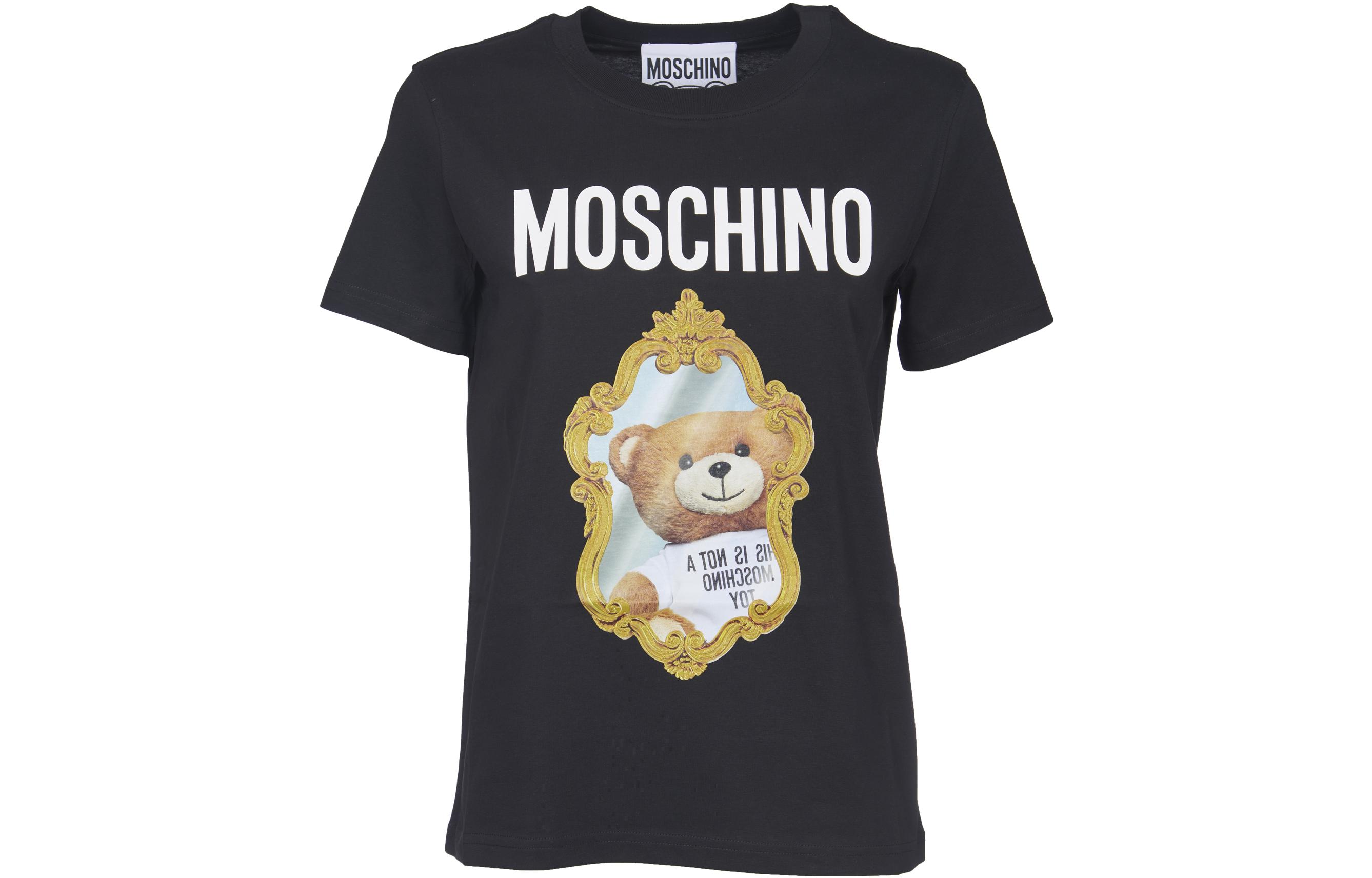 

Футболка женская черная MOSCHINO