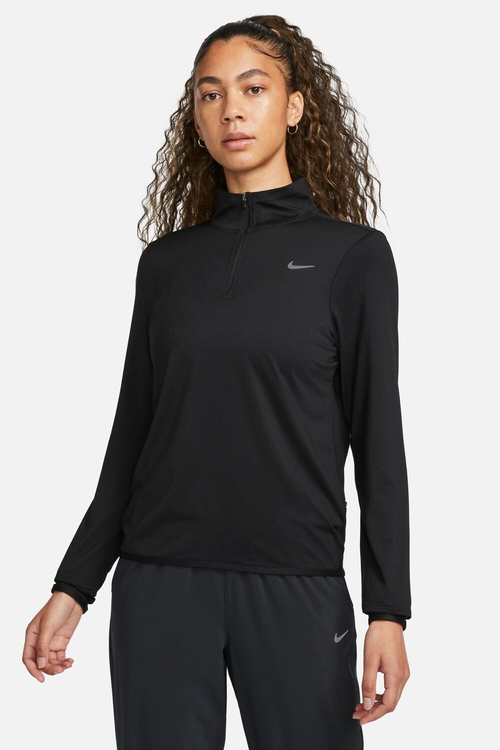 

Толстовка Swift Element Dri-FIT UV с молнией 1/2 Nike, черный