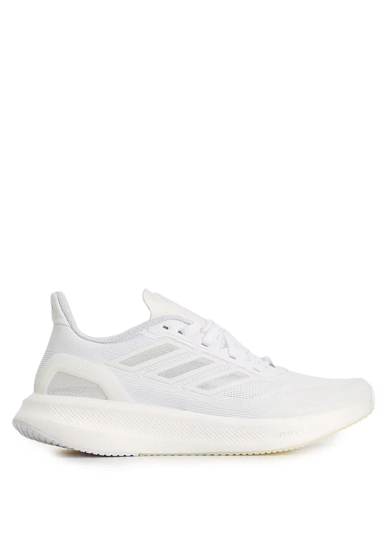 Кроссовки мужские спортивные Pureboost 5 Climacool, Adidas, белый/черный