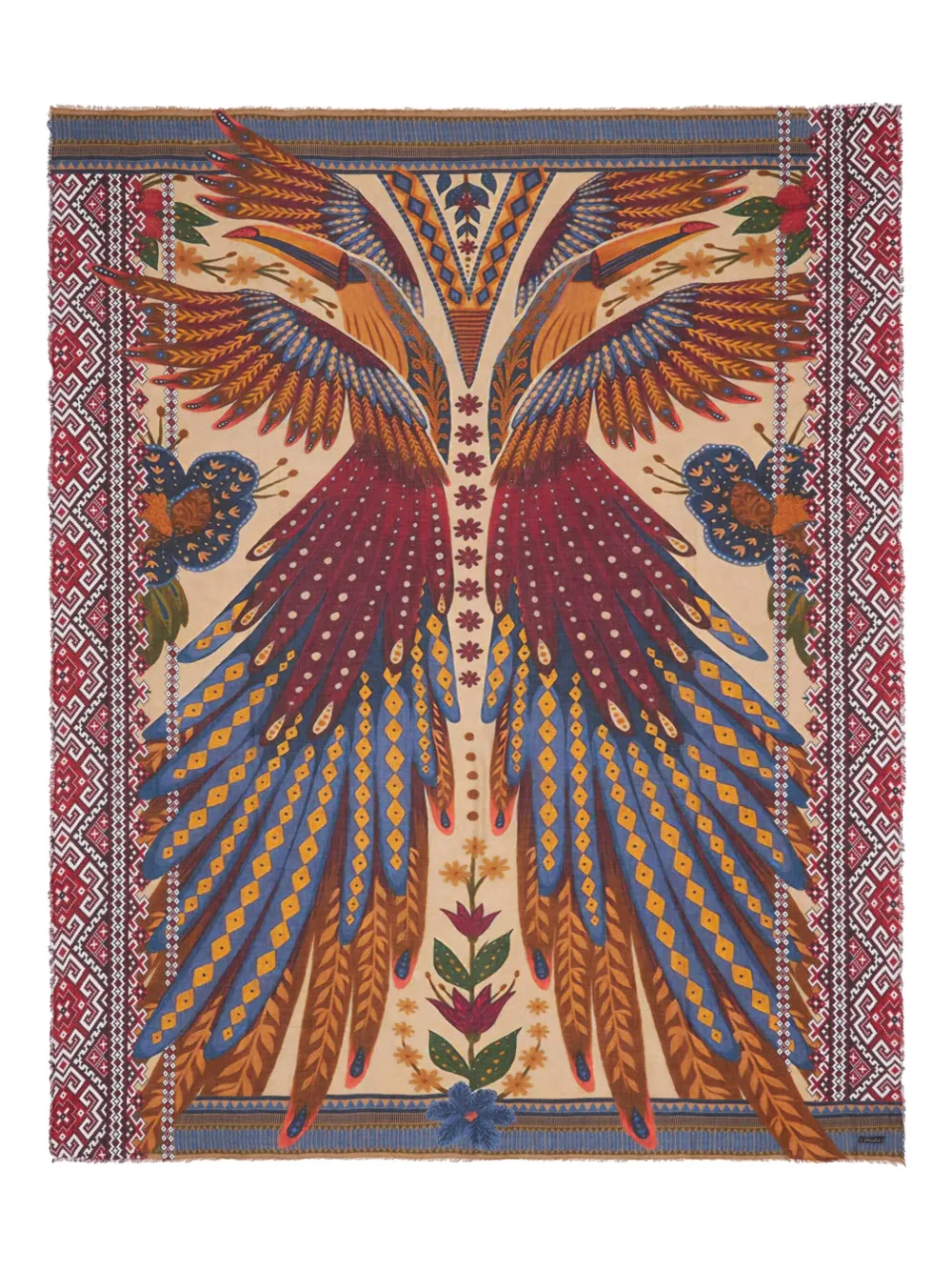 

Шарф с узором Faliero Sarti, нейтральный