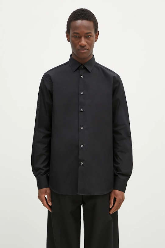 

Хлопковая рубашка Paul Smith, черный