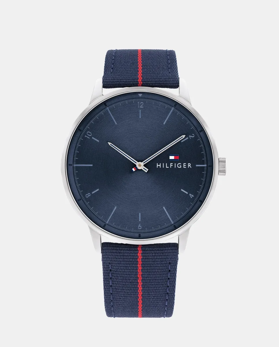 

Tommy Hilfiger 1791844 синие мужские часы из нейлона