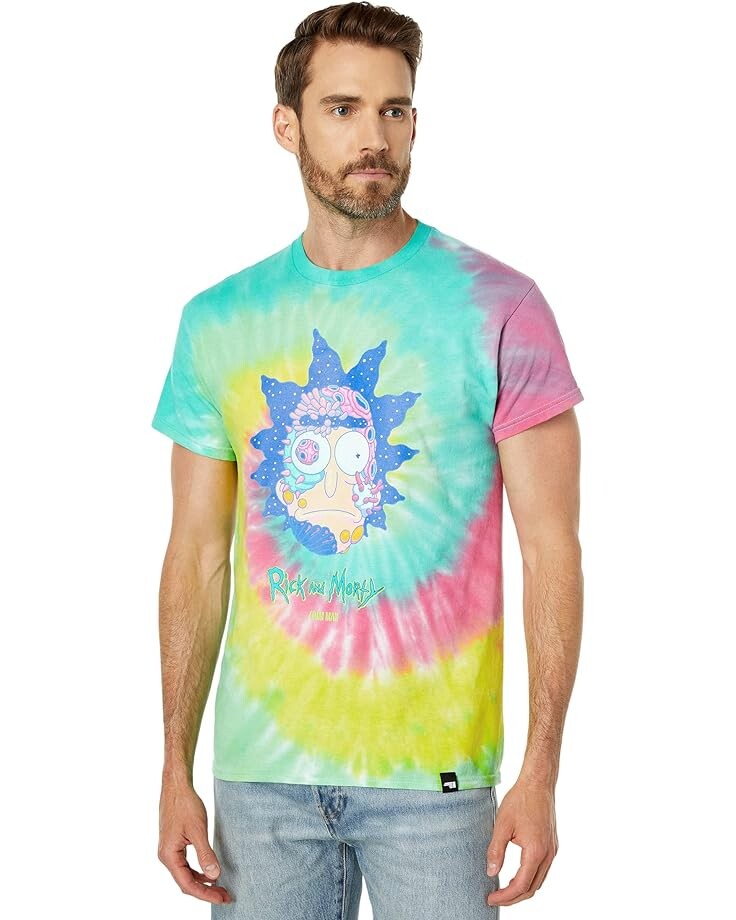 

Футболка DIM MAK Dim Mak x Rick and Morty - Rick, цвет Minty Tie-Dye