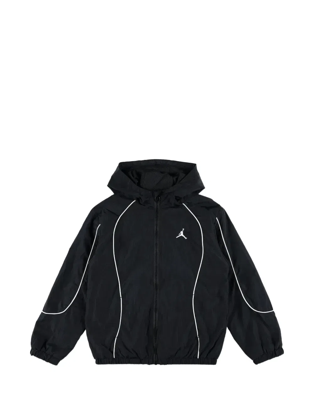 Куртка с капюшоном и кантами Jordan Kids, черный