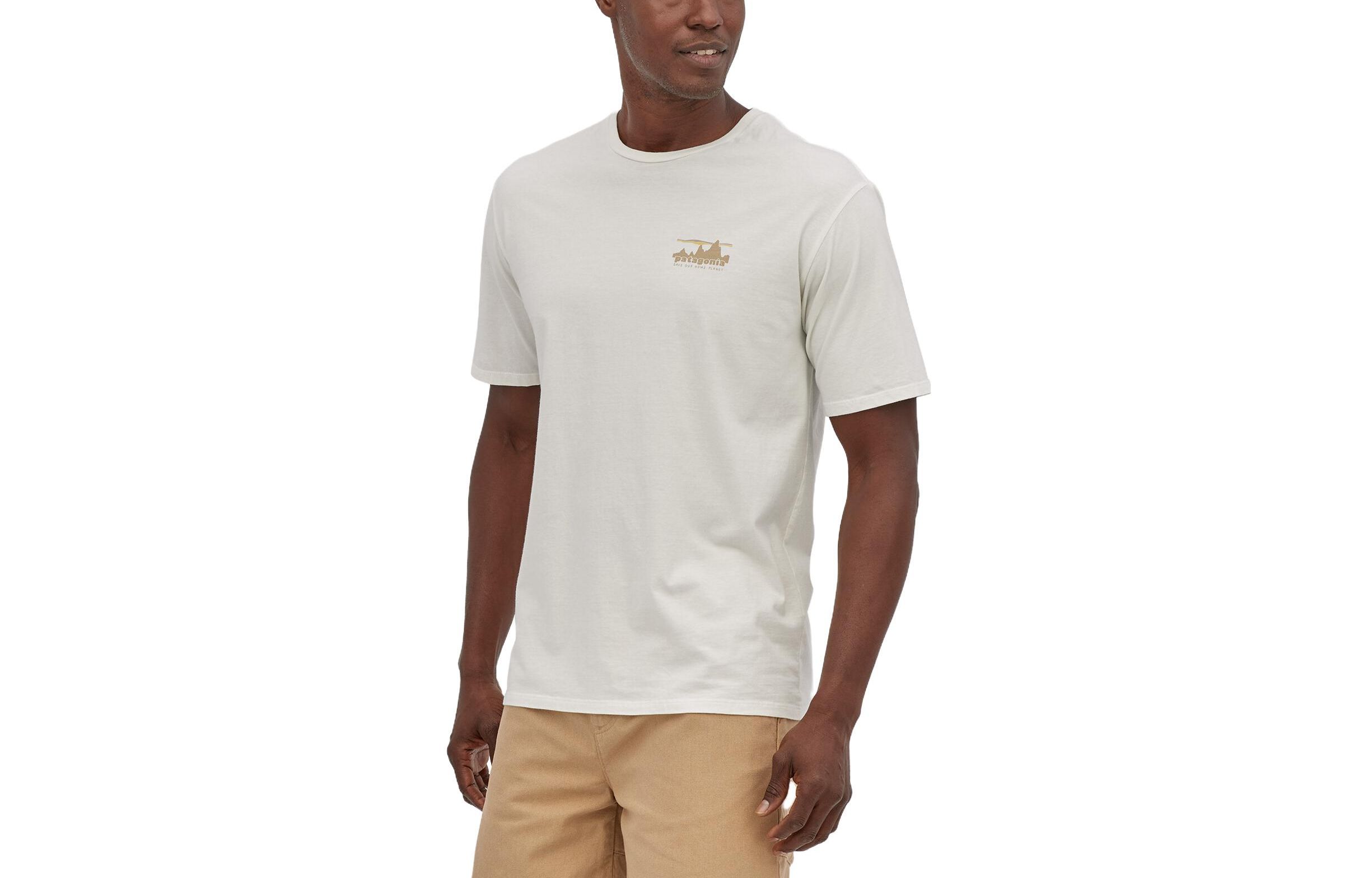 

Футболка Patagonia '73 Skyline Graphic Print из органического хлопка, цвет Buckhorn Green