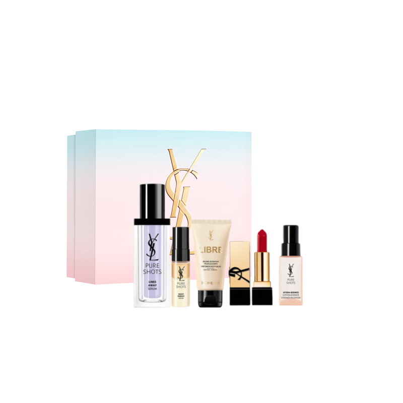 

Набор для ухода за кожей Biso Serum Box, лимитированное издание ко Дню святого Валентина, увлажняющий восстанавливающий комплект из пяти предметов SAINT LAURENT