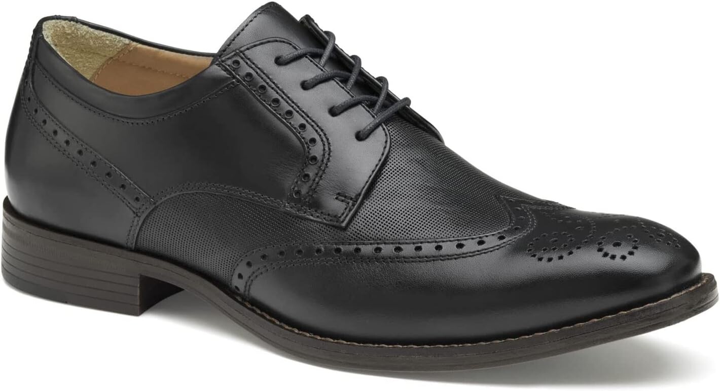 

Оксфорды Johnston & Murphy Lewis Embossed Wing Tip, цвет Black Full Grain