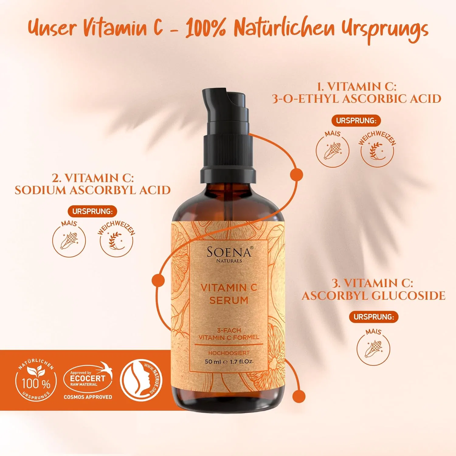 Сыворотка Soena — Органическая для лица с витамином C Naturals — фото 4