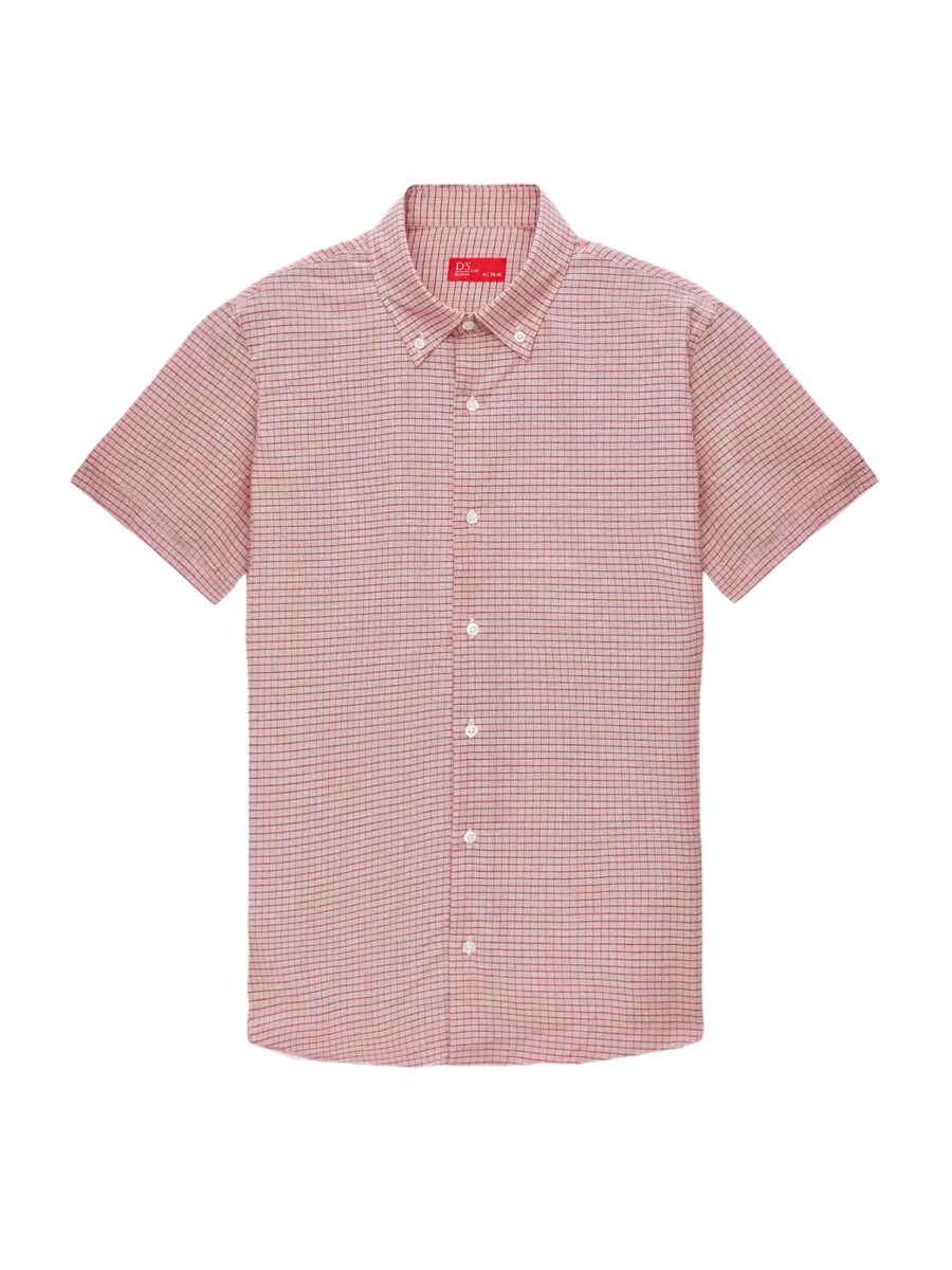 

Рубашка Slim Fit на пуговицах D’S Damat, цвет Bordeaux/Pastel red