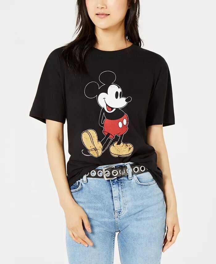 

Футболка с рисунком Микки Мауса для юниоров Disney, черный
