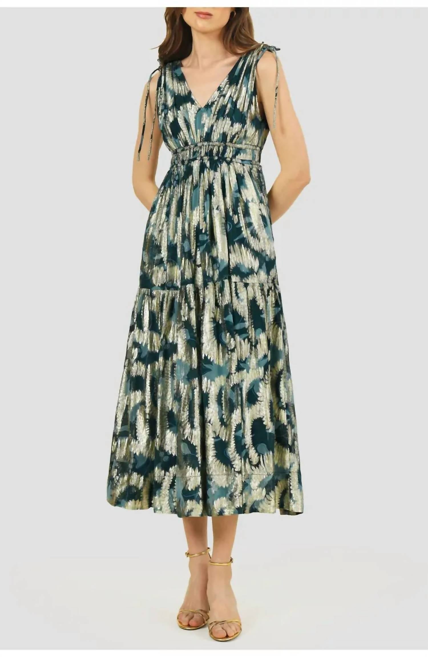 

Розалита Миди платье в Сантари Пикок OMIKA, Santari Peacock