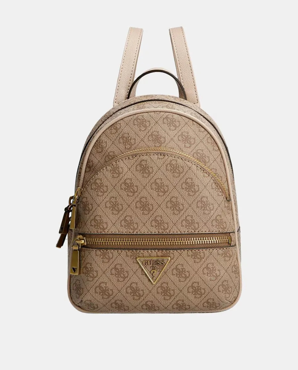 

Рюкзак с молнией Guess, бежевый