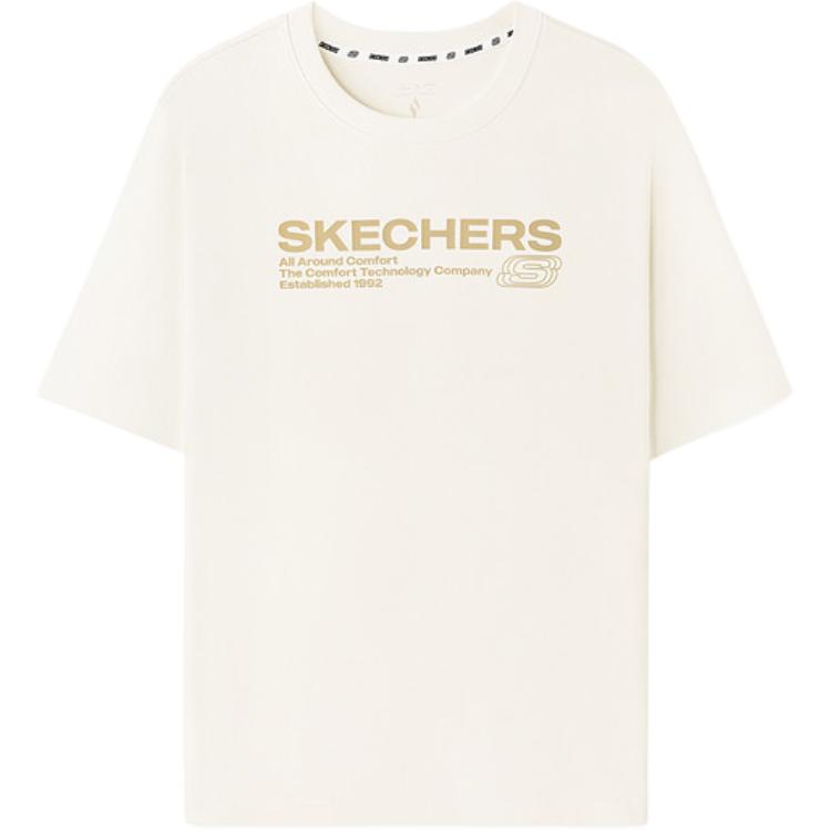 

Skechers Футболка Unisex Marshmallow White/0074 Crew Neck Moderate