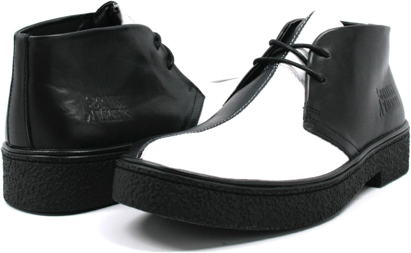 

Оригинальные мужские высокие ботинки Chukka Playboy от British Walkers British Collection, белый/черный