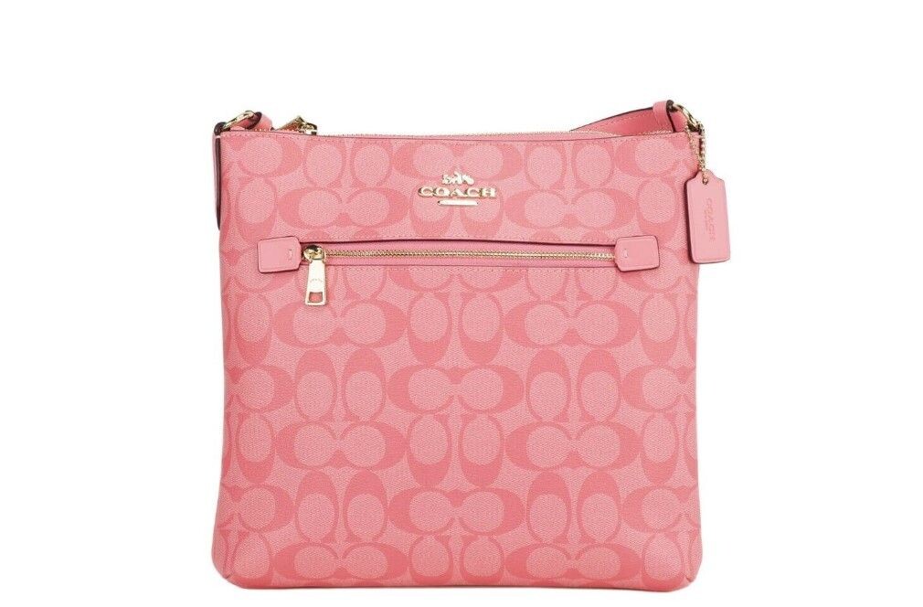 

Сумка-трансформер Rowan Medium Canvas Rose Lemonade File Crossbody Coach