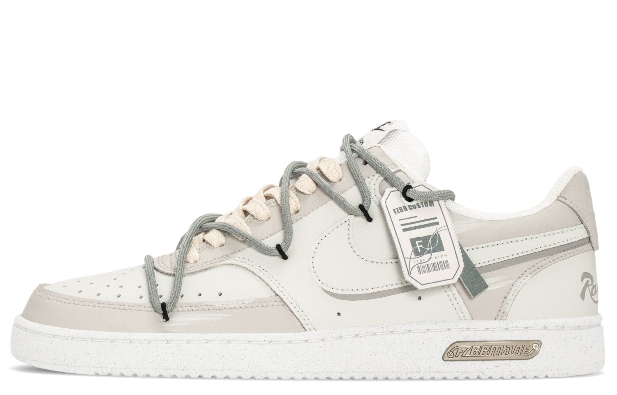 

Nike Кроссовки Court Vision 1 Romantic, Maillard Style, Gorpcore Cushioning Low top Skateboard Shoes мужские серый белый