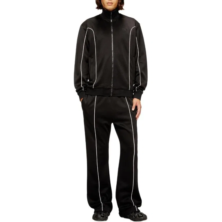 Флисовая куртка F-Locking-Od Sweat-Jacket DIESEL, Black — фото 3