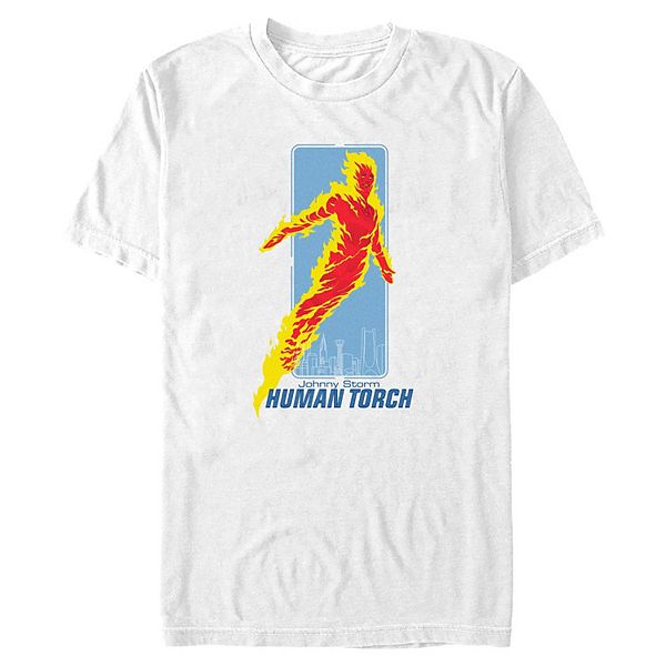 

Футболка с принтом Человека-факела Big & tall Licensed Character