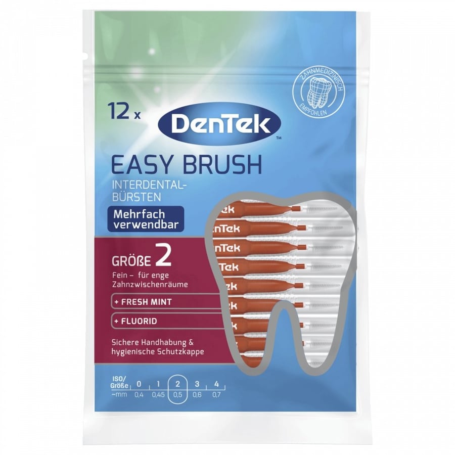 

DENTEK Easy Brush ISO 2, межзубные ершики, 12 шт.
