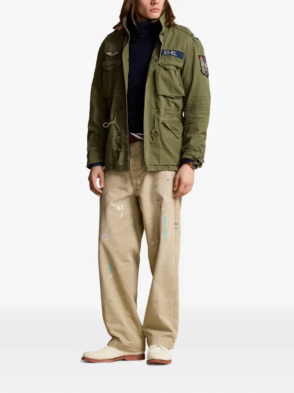Полевая куртка, украшенная нашивками Polo Ralph Lauren, зеленый — фото 2