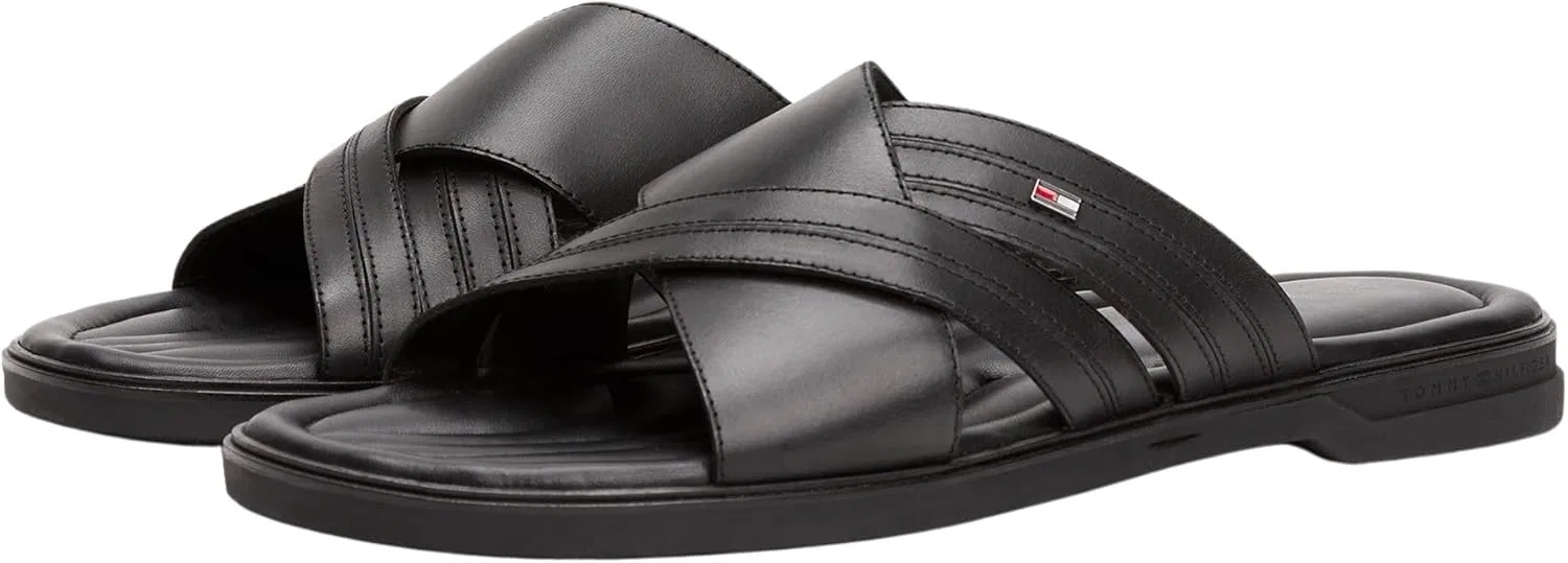 Мужские сандалии Tommy Hilfiger Premium Hilfiger Cc LTH Fm0fm05504 на плоской подошве, Black — фото 3