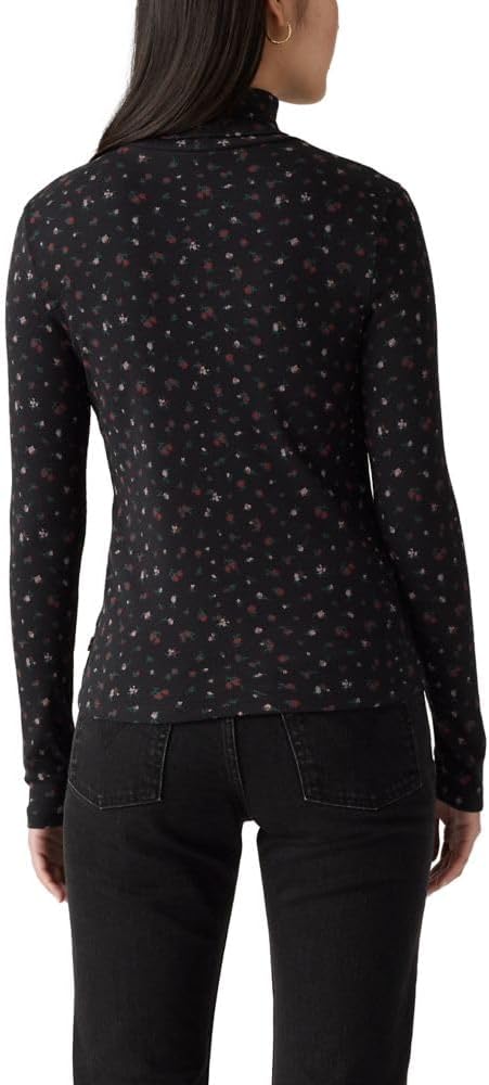 Женская водолазка Levi's Moon Rib (также доступна в версии Plus), Multi Annie Floral Jet Black — фото 2