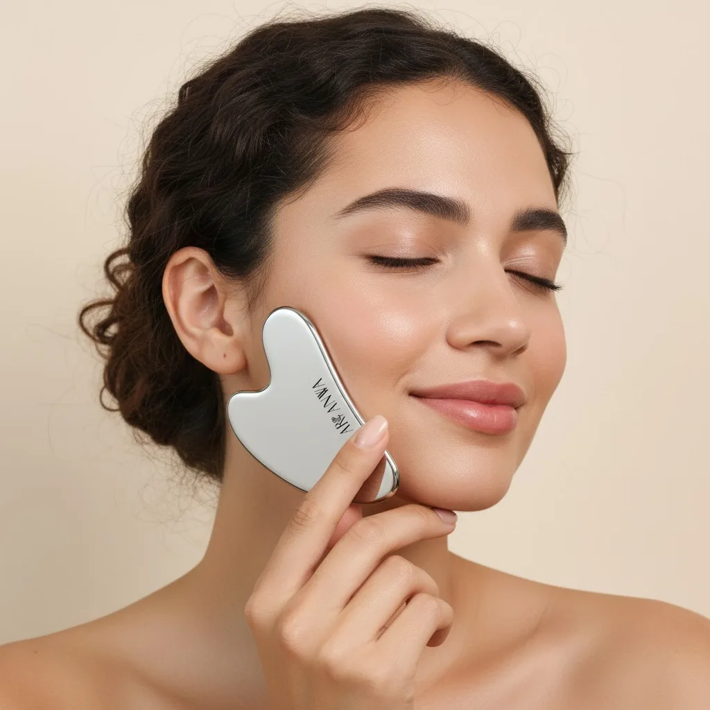 Аксессуары для массажа гуа-ша из нержавеющей стали Ari Anwa Skincare, 59 гр — фото 2