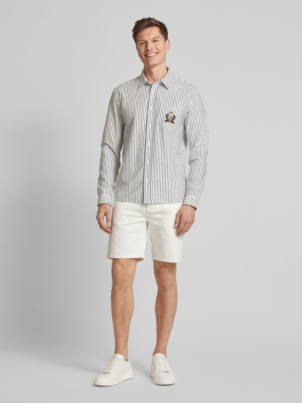 

Повседневная рубашка с застежкой на пуговицы Lacoste, синий
