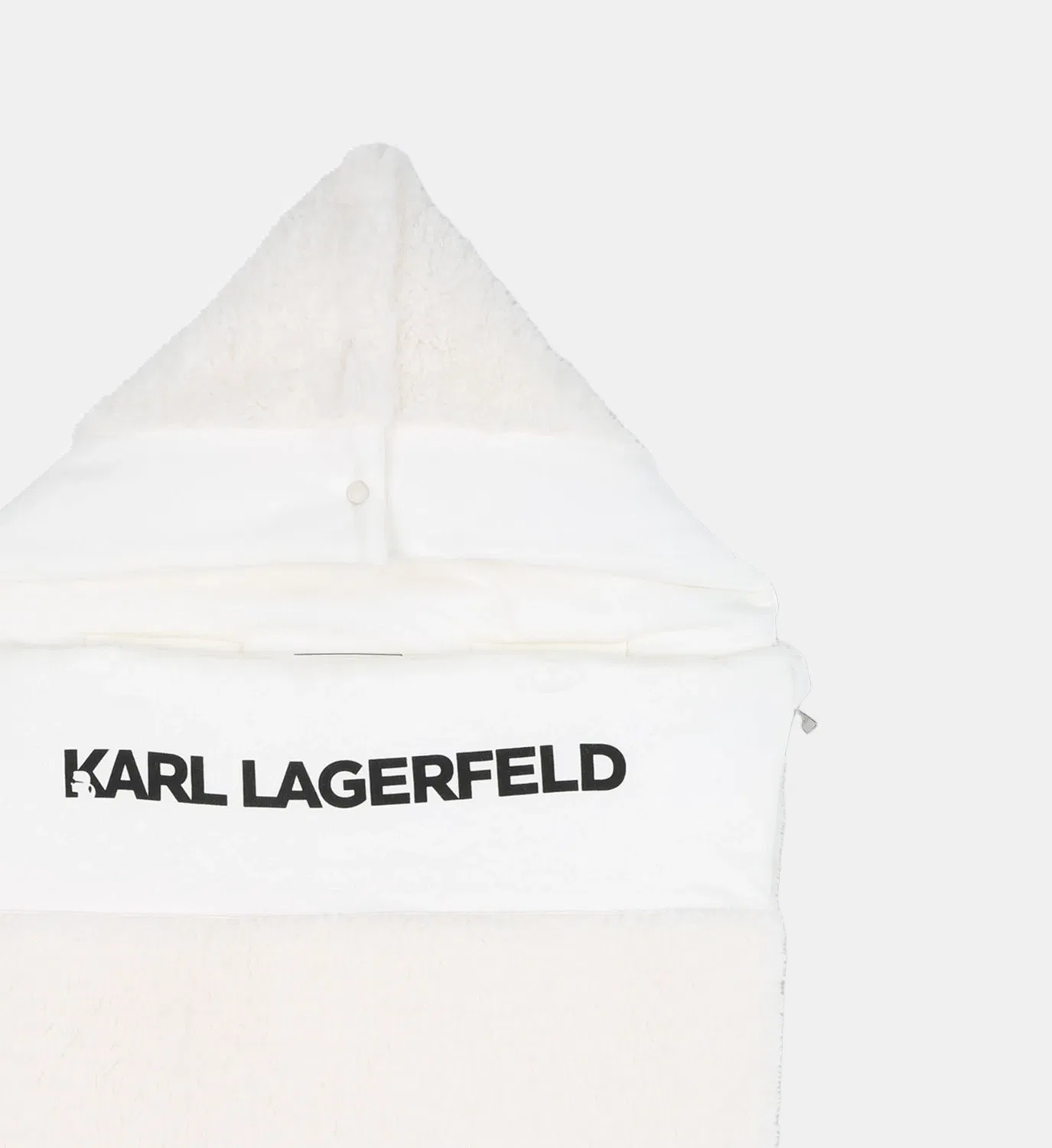 Флисовый конверт для новорожденных Karl Lagerfeld Kids, бежевый — фото 3