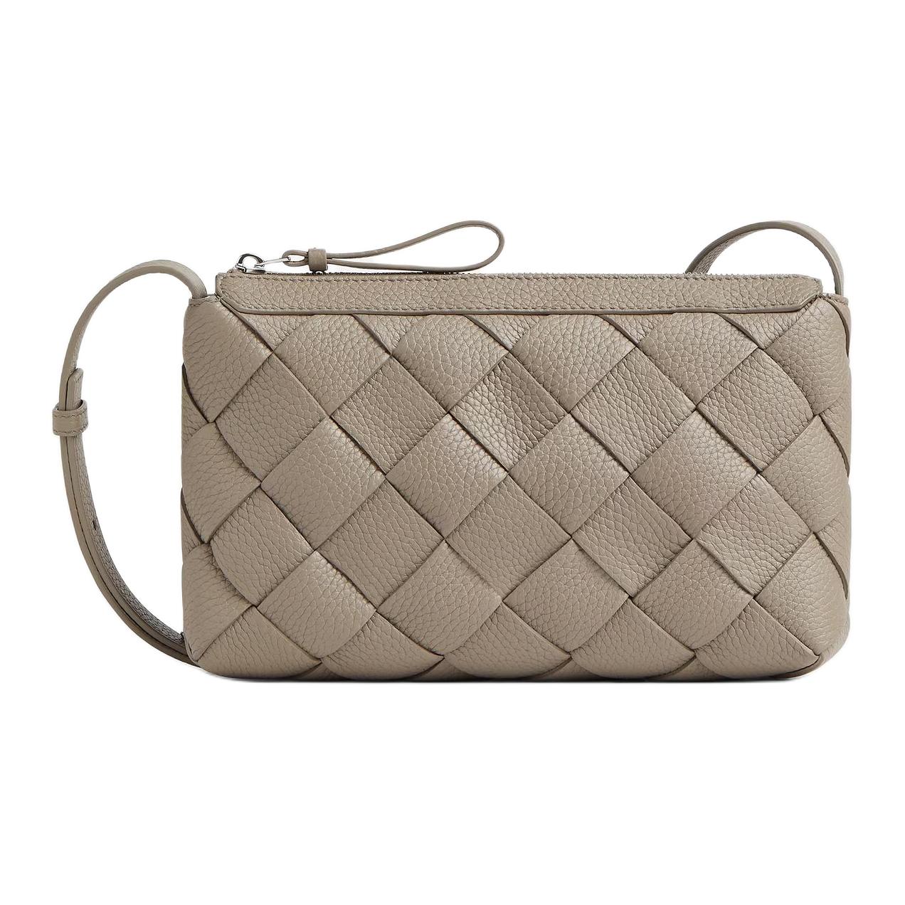 

Bottega Veneta Диаго кожаная курьерская сумка через плечо унисекс серо-коричневый