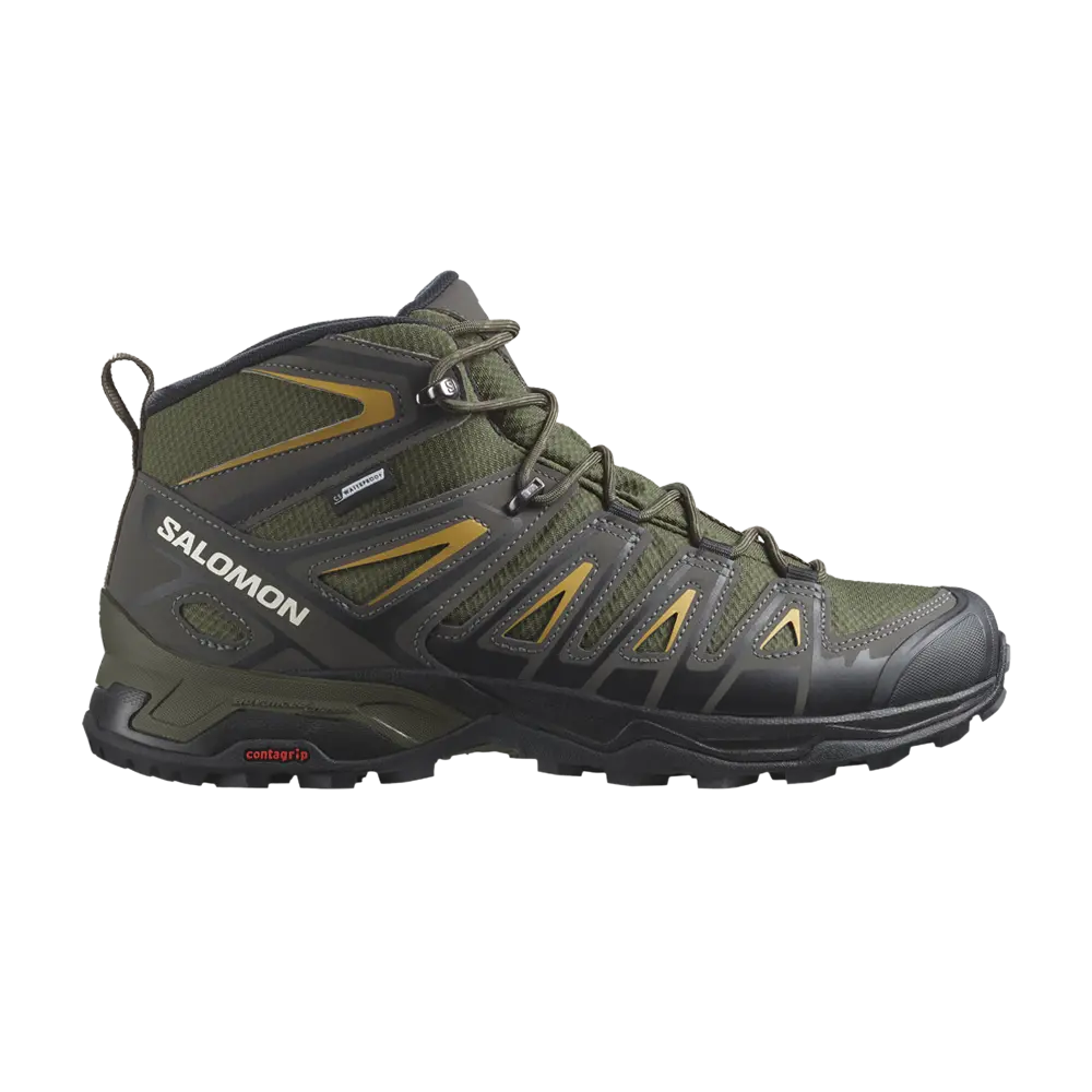 Кроссовки X Ultra Pioneer Mid CSWP Salomon, зеленый