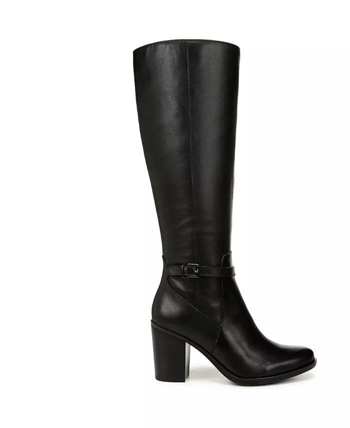 Женские сапоги Kalina Extra Wide Calf с квадратным каблуком до колена Naturalizer, черный — фото 2