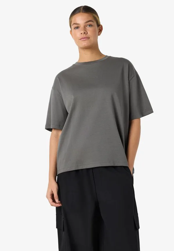 

Базовая футболка nmkim Noisy May, Charcoal Gray, Черный, Базовая футболка nmkim Noisy May, Charcoal Gray