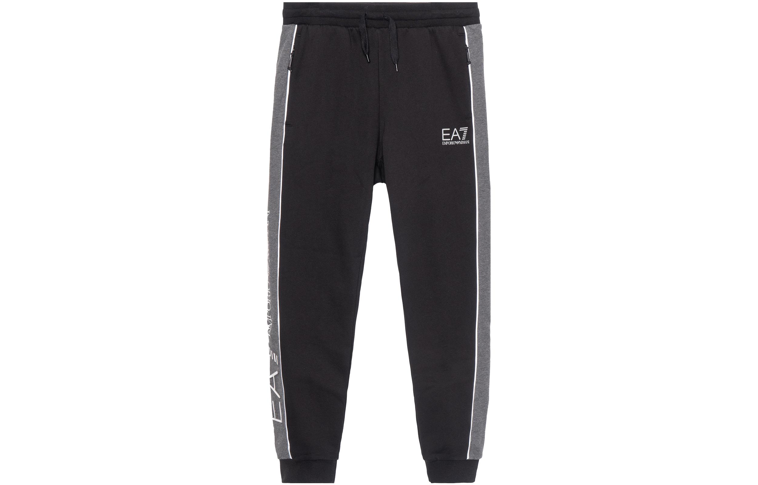 

EA7 Вязаные спортивные брюки мужские черные EMPORIO ARMANI
